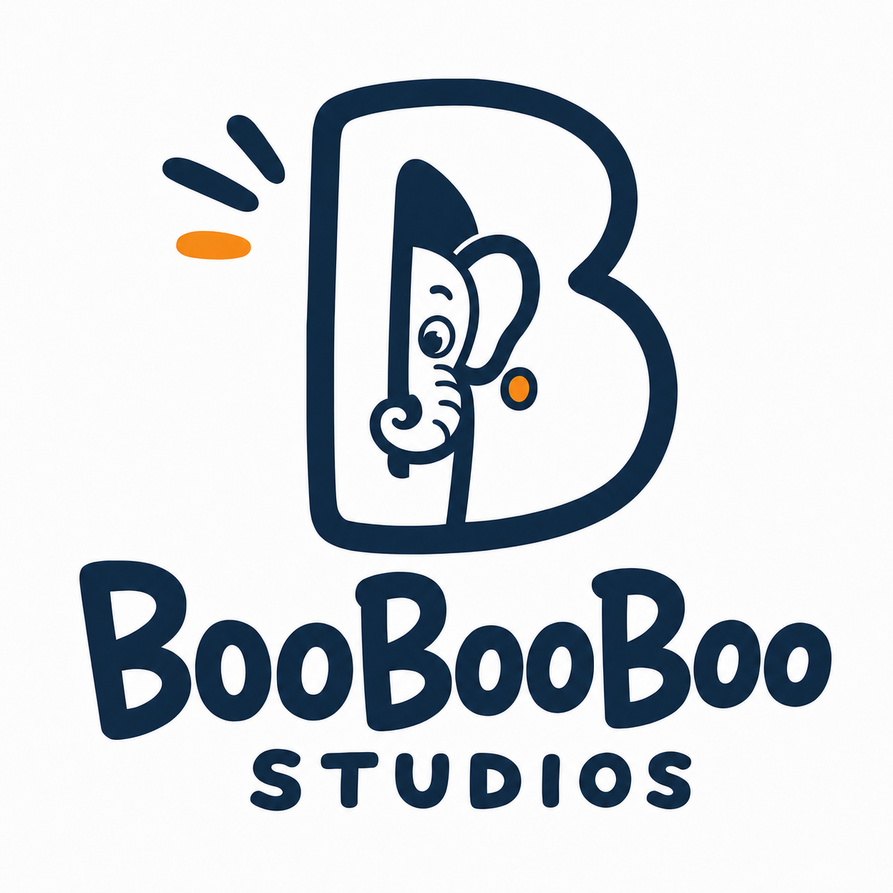 BooBooBoo Studios — an elephant hiding inside the letter B